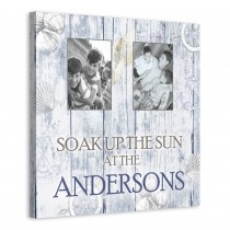 Soak Up The Sun 20x20 Personalized Canvas Wall Art 
