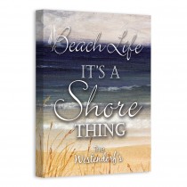 Beach Life It’s a Shore Thing Sign 11x14 Personalized Canvas Wall Art 