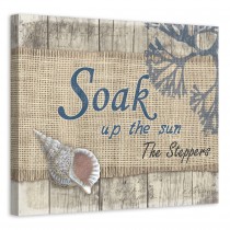 Soak Up the Sun 20x16 Personalized Canvas Wall Art 