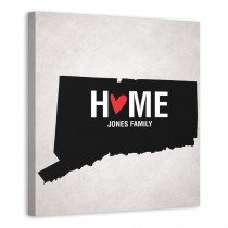 State Pride Connecticut 16x16 Personalized Canvas Wall Art