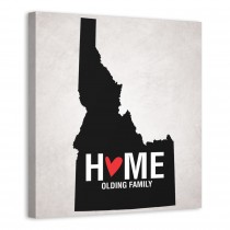 State Pride Idaho 16x16 Personalized Canvas Wall Art