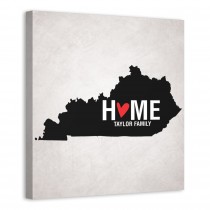 State Pride Kentucky 16x16 Personalized Canvas Wall Art