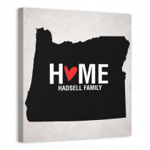 State Pride Oregon 16x16 Personalized Canvas Wall Art