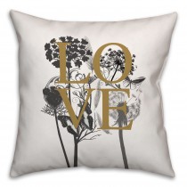 Love Nature Spun Polyester Throw Pillow