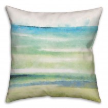Cool Watercolor Spun Polyester Throw Pillow