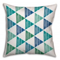 Cool Triangle Patterns Spun Polyester Throw Pillow