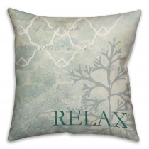 Relax Time Spun Polyester Throw Pillow