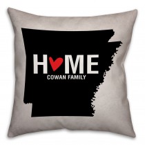 Arkansas State Pride Spun Polyester Throw Pillow - 16x16