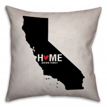 California State Pride Spun Polyester Throw Pillow - 16x16 