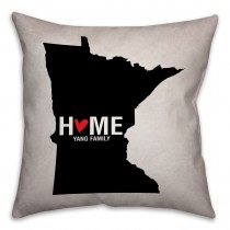 Minnesota State Pride Spun Polyester Throw Pillow - 16x16 