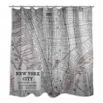 City Lines 71x74 Shower Curtain