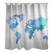 color World 71x74 Shower Curtain