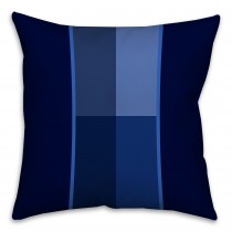Navy Shades Color Block Throw Pillow 