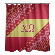 Chi Omega 71x74 Shower Curtain