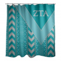 Zeta Tau Alpha 71x74 Shower Curtain