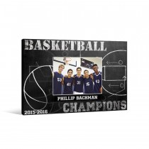 Basketball Champions 18x12 Personalized Canvas Wall Art