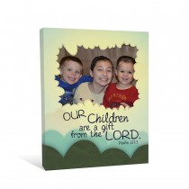 Our Children Are Gifts 11x14 Personalized Canvas Wall Art