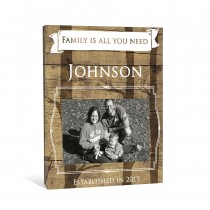 Family Is All You Need 8x10 Personalized Canvas Wall Art