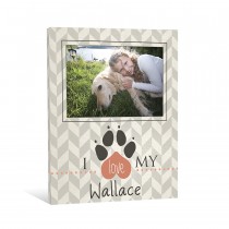 I Love My Animal 8x10 Personalized Canvas Wall Art