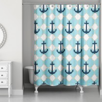Anchors Away 71x74 Shower Curtain