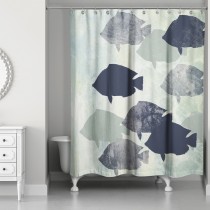 School Of Fish 71x74 Shower Curtain
