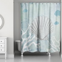 Seashell 71x74 Shower Curtain