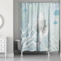 Seashell II 71x74 Shower Curtain