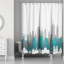 Skylines 71x74 Shower Curtain