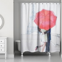 City Of Love 71x74 Shower Curtain