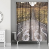 Route 66 71x74 Shower Curtain