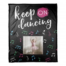 Keep on Dancing 30x40 Personalized Throw Blanket