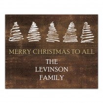 Merry Christmas to All 16x20 Personalized Canvas Wall Art