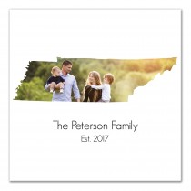 Tennessee Family 20x20 Personalized Canvas Wall Art