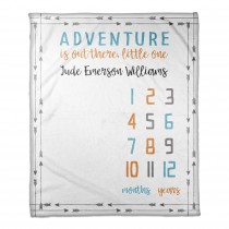 Adventure is Out There 50x60 Personalized Coral Fleece Blanket