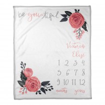 Be-You-Tiful 50x60 Personalized Coral Fleece Blanket