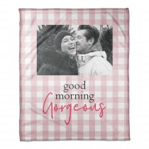 Good Morning Gorgeous 50x60 Personalized Coral Fleece Blanket