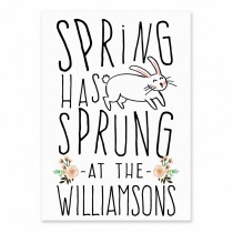 Spring Has Sprung 5x7 Personalized Tabletop Canvas