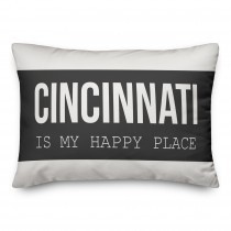 Home is my Happy Place 14x20 Personalized Indoor / Outdoor Pillow