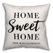Home Sweet Home 18x18 Personalized Indoor / Outdoor Pillow