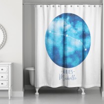 Aries Zodiac Sign Astrological Constellation 71x74 Personalized Shower Curtain