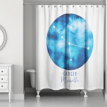 Cancer Zodiac Sign Astrological Constellation 71x74 Personalized Shower Curtain