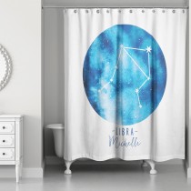 Libra Zodiac Sign Astrological Constellation 71x74 Personalized Shower Curtain