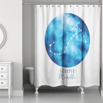 Scorpio Zodiac Sign Astrological Constellation 71x74 Personalized Shower Curtain