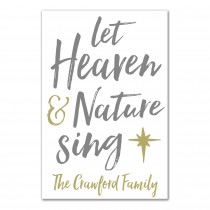 Let Heaven and Nature Sing 12x18 Personalized Canvas Wall Art