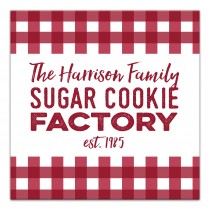 Sugar Cookie Factory 20x20 Personalized Canvas Wall Art