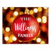 Family Ornament 16x20 Personalized Canvas Wall Art