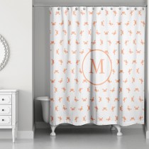 Beach Crab Pattern 71x74 Personalized Shower Curtain