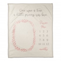 A Little Princess was Born 50x60 Personalized Coral Fleece Blanket