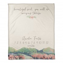 You will do Amazing Things 50x60 Personalized Coral Fleece Blanket