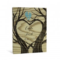 Love Tree 16x20 Personalized Canvas Wall Art